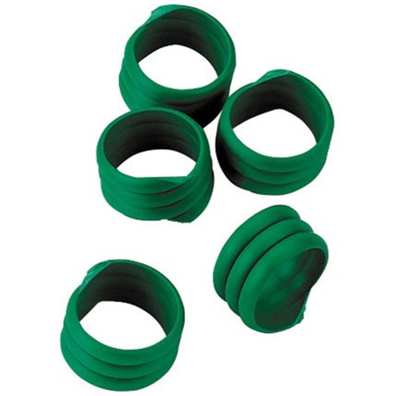 Obročki - spiralni 16 mm - zeleni - 20 kom