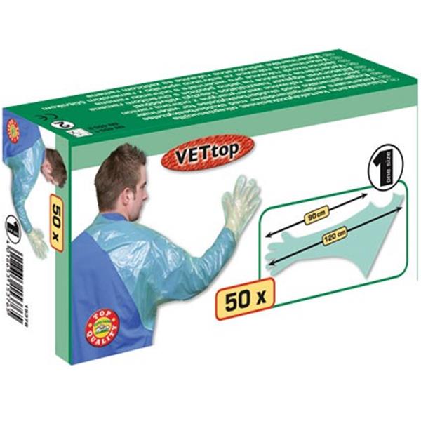 Veterinär-Einmalhandschuh VETtop mit Schulterschutz 50/1