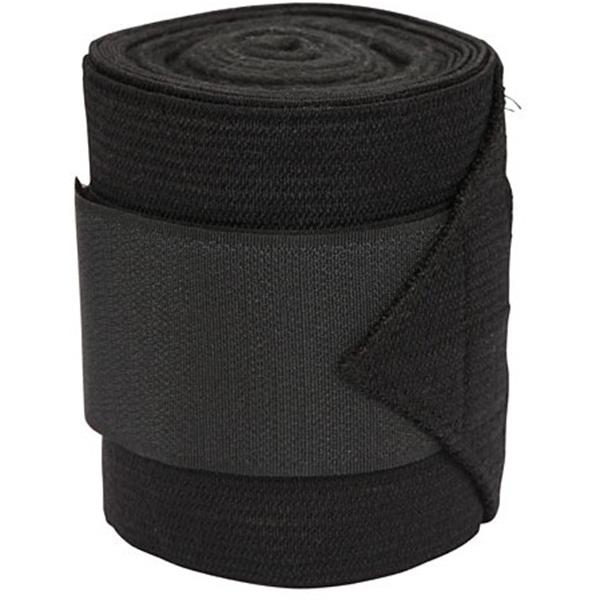 Fleece-bandaža z elastičnim vstavkom - črna