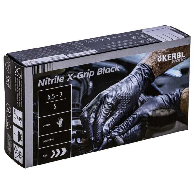 Rokavice za enkratno uporabo X-Grip Black 50/1