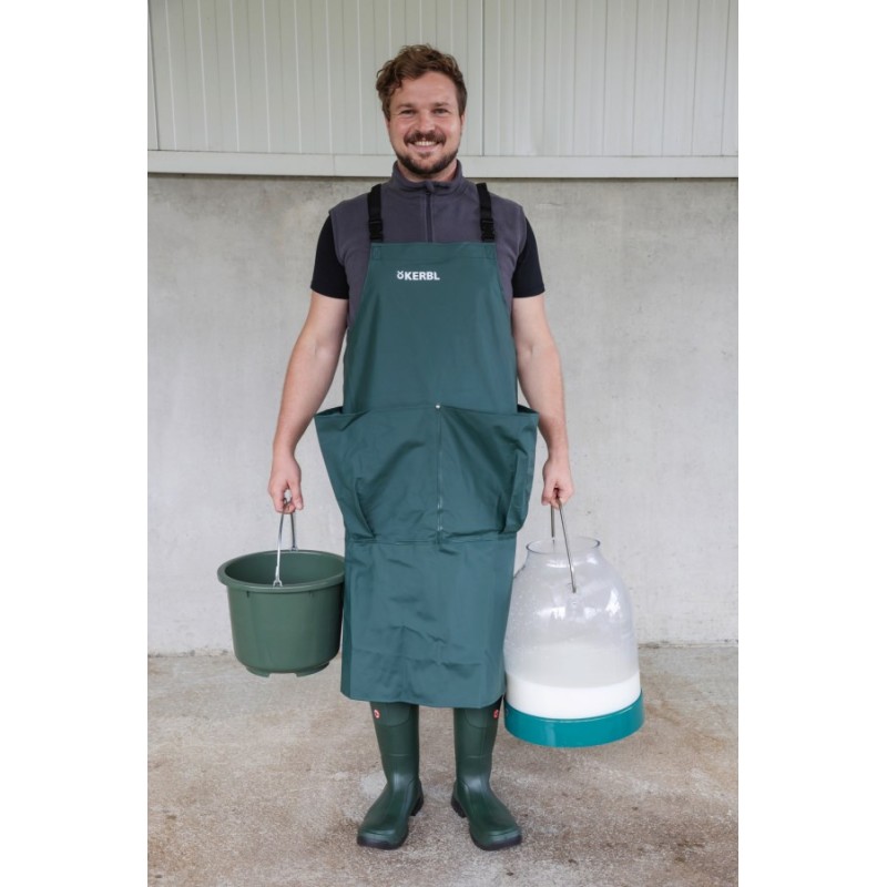 Predpasnik za molžo z žepi Premium , temno zelen