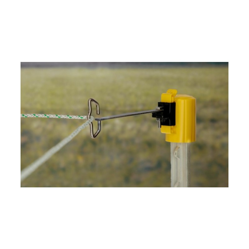 Pokrovni izolator T-stebra - kotna rešitev za trak/vrvico 4/1