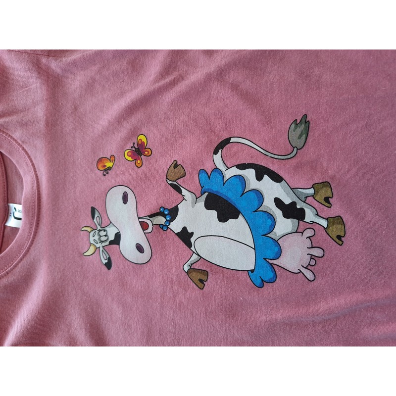 Majica z motivom - kravica balerina