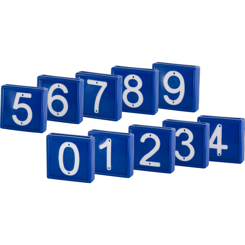 Številke za ovratnice - modre 10/1