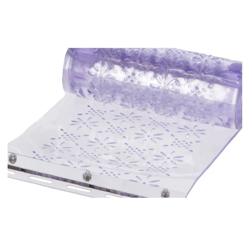 PVC trak za vrata proti mrcesu  30cm x 225cm - sestavljen