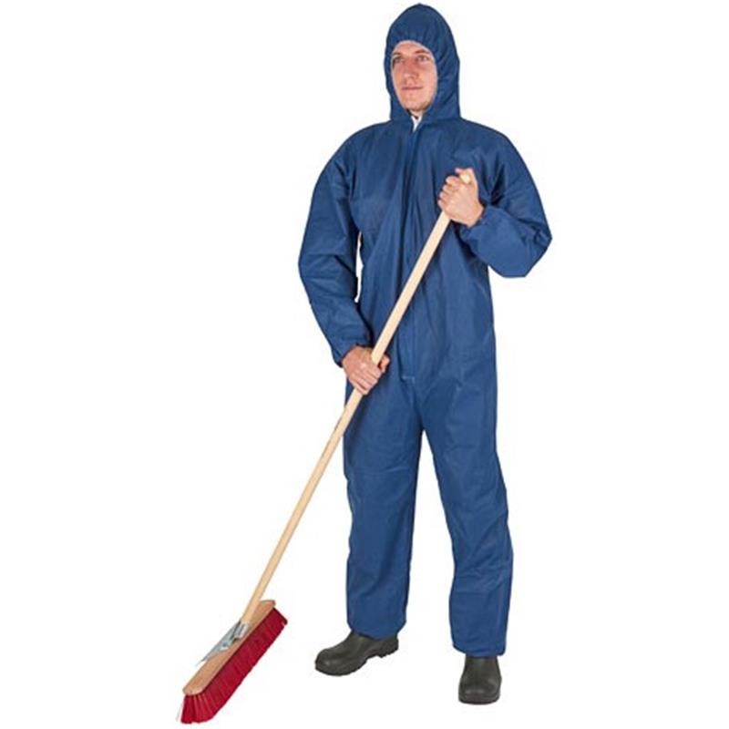 Kombinezon za enkratno uporabo v modri barvi