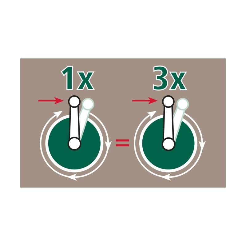 Vreteno z gonilom 3:1