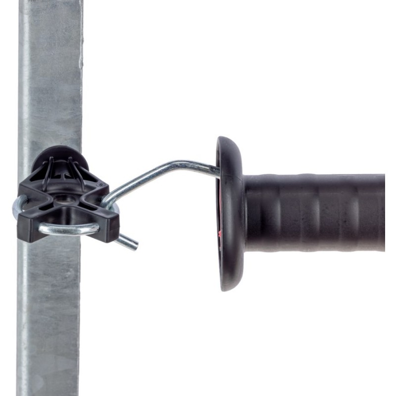 Izolator za vrata X³ pocinkan, črn, metrični navoj 10/1