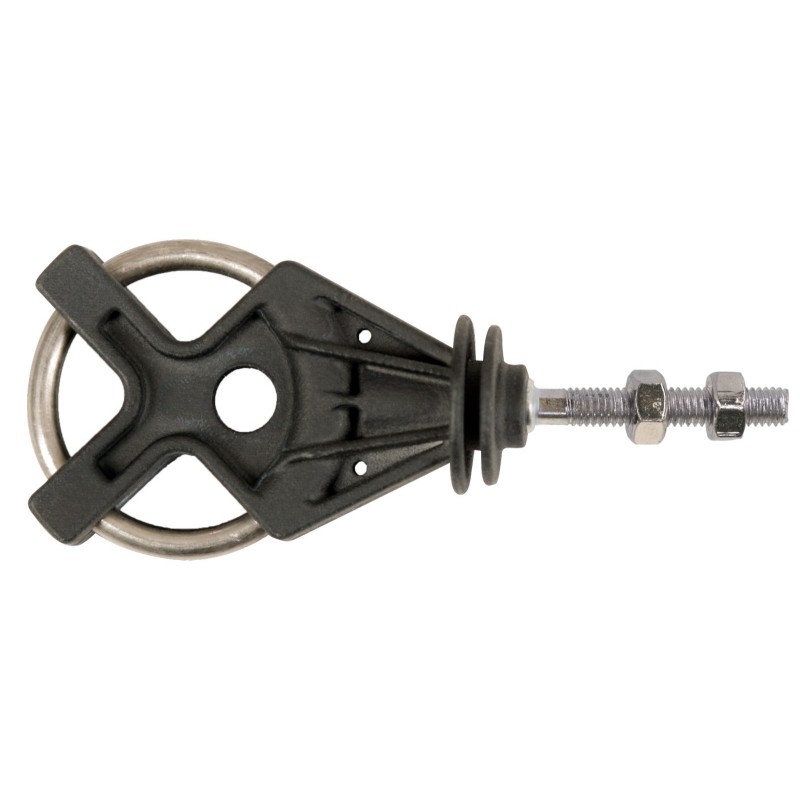 Izolator za vrata X³ pocinkan, črn, metrični navoj 10/1