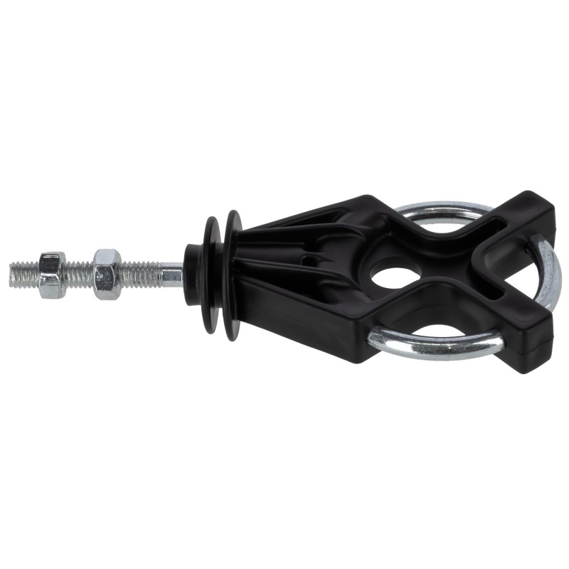 Izolator za vrata X³ pocinkan, črn, metrični navoj 10/1