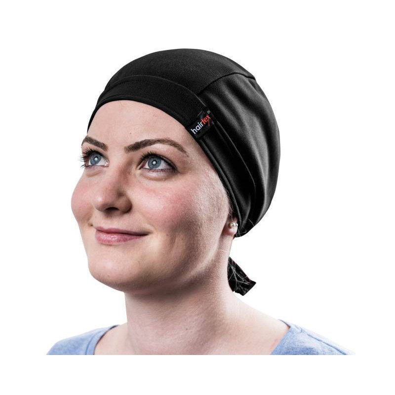 Ženska hlevska rutasta kapa hairtex, črna