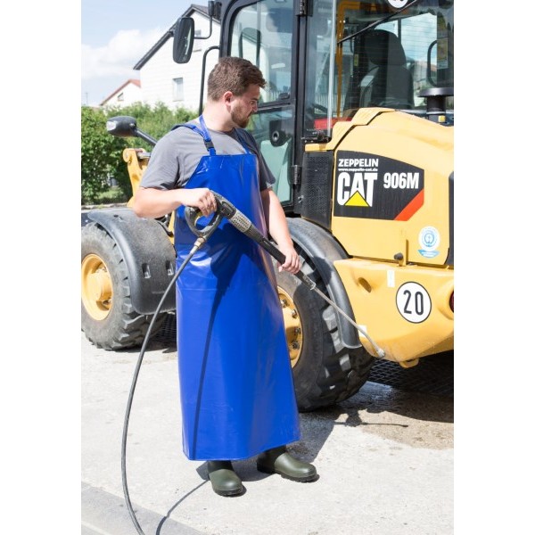 Predpasnik za pranje in molžo, moder