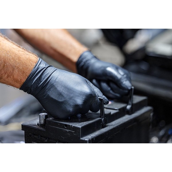 Rokavice za enkratno uporabo X-Grip Black 50/1