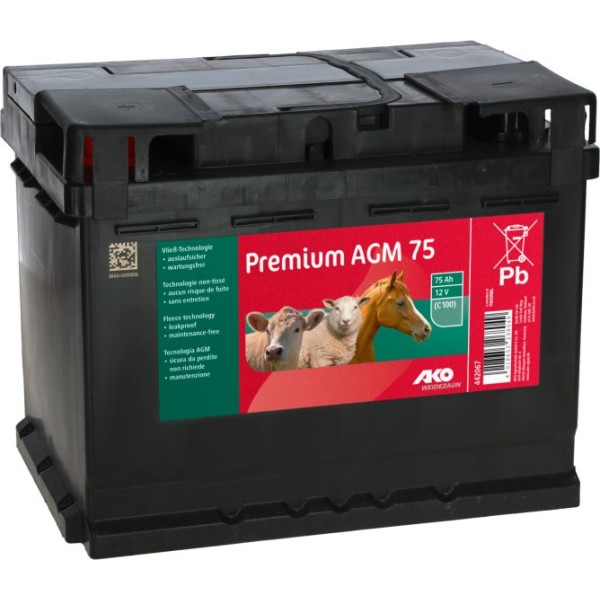 Premium AGM akumulator 12V, 75 Ah