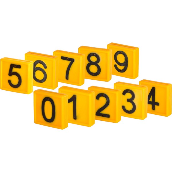 Številke za ovratnice - rumene