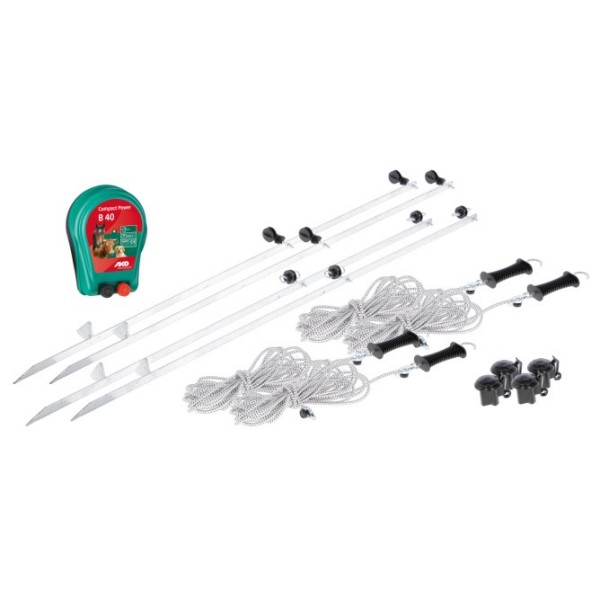 Komplet za turnirje/konjske ograde 7 x 7 m - s pašnim aparatom