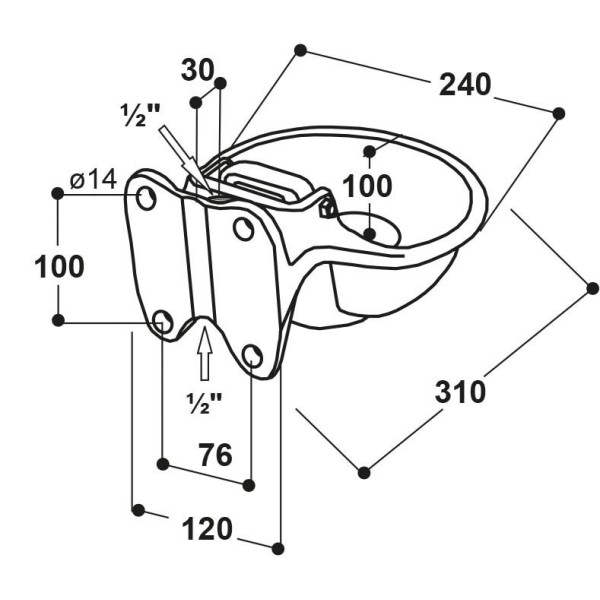 Napajalnik SUEVIA z jezičkom  mod.115