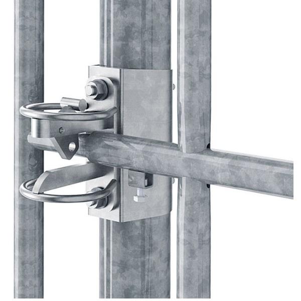 Nosilec za zapiralo za kovinski steber