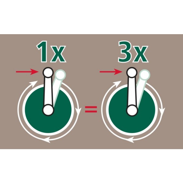 Vreteno z gonilom 3:1