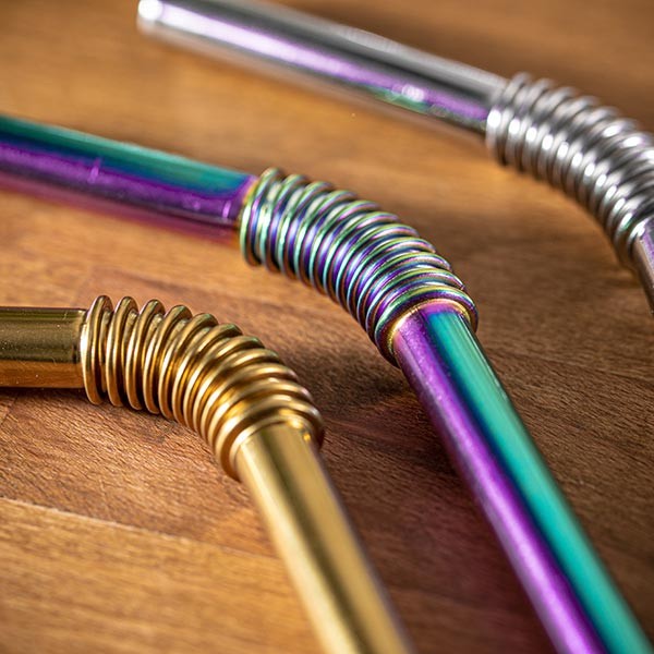 Upogljiva slamica iz nerjavečega jekla