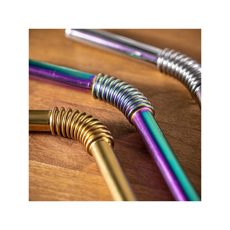 Upogljiva slamica iz nerjavečega jekla