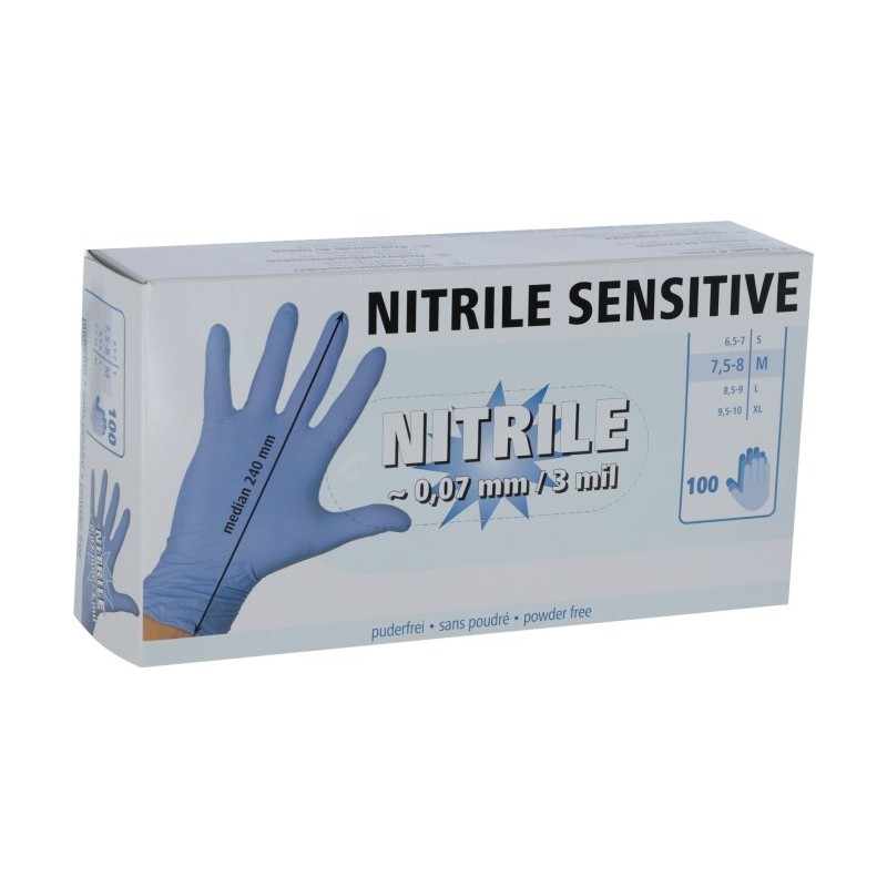 Rokavice Nitril Sensitive 100/1