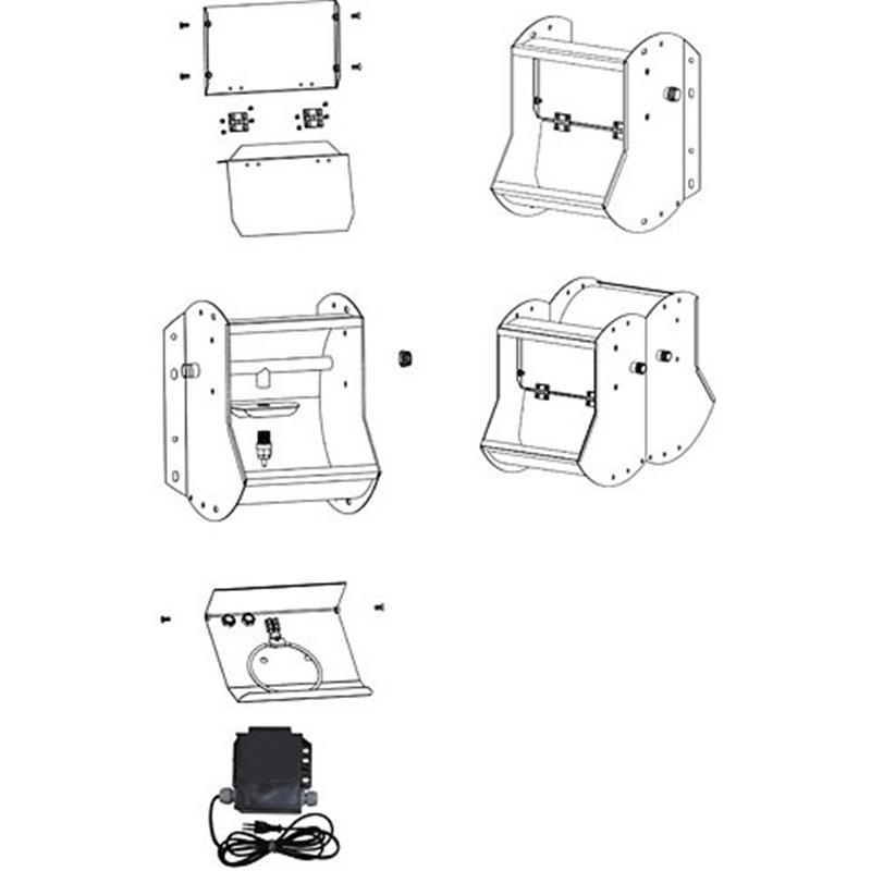 Napajalno korito inox - dvojno 