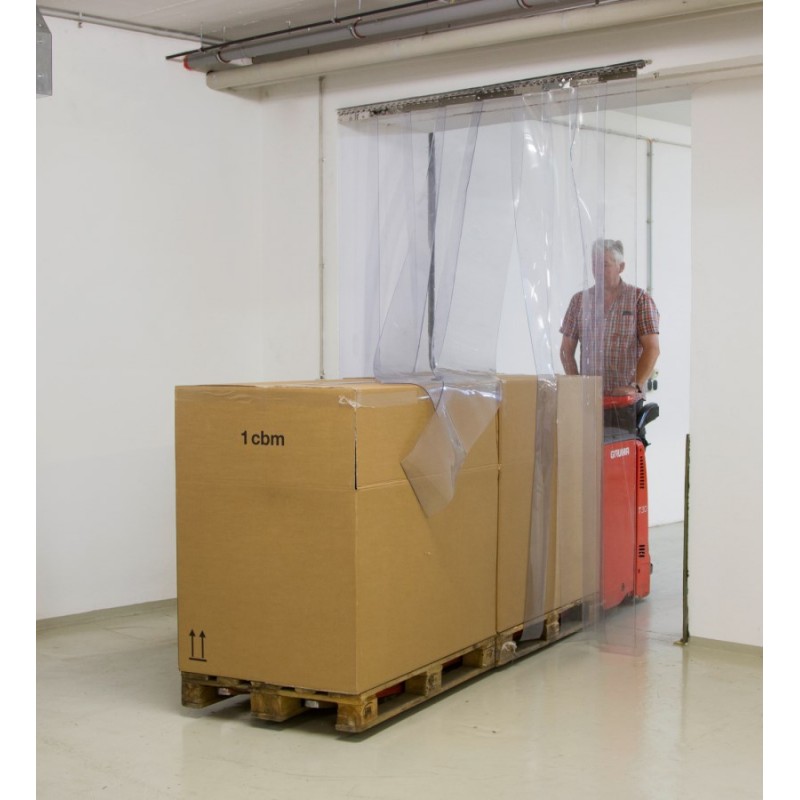 PVC trak - lamelna zavesa v roli POLAR 200 x 3 mm - 25 m