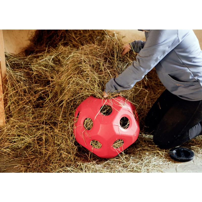 Igralna žoga za krmo HeuBoy rdeča