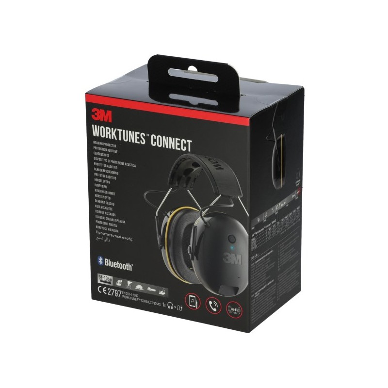 3M Multimedia slušalke WorkTunes Connect - s funkcijo Bluetooth in telefonsko funkcijo 