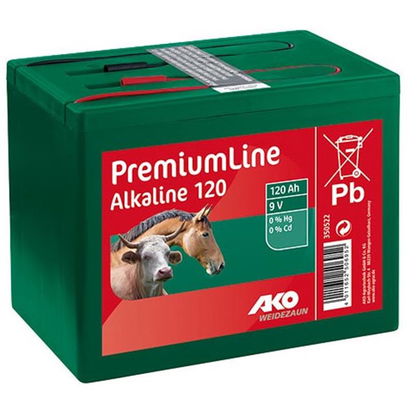 Alkalna 9-voltna zaprta baterija - 120 Ah