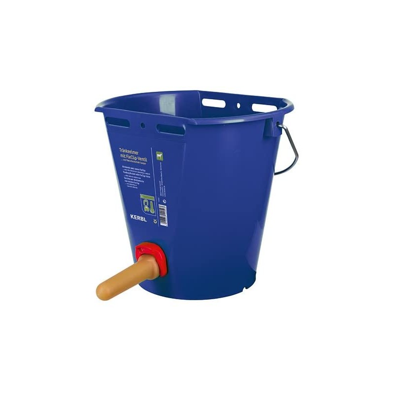 Vedro - modro z FixClip ventilom  8 ltr