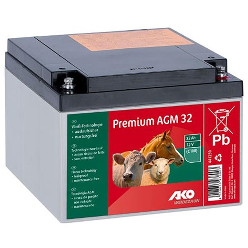 Premium AGM Batterie 12V, 32 Ah