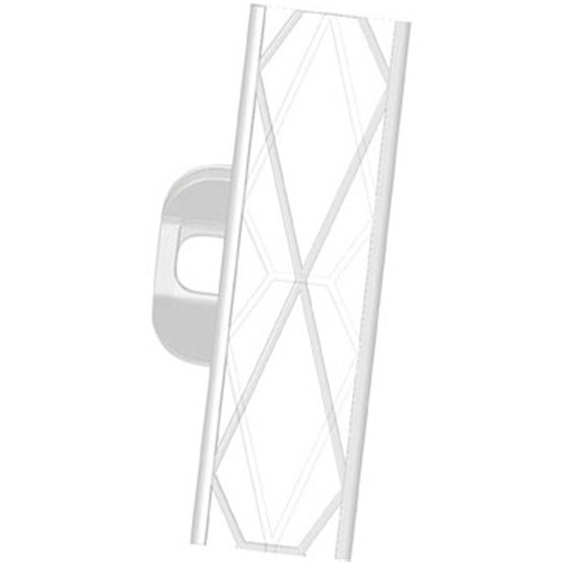 Plastični steber TITAN z dvojno stopničko beli - 110 cm - 5/1