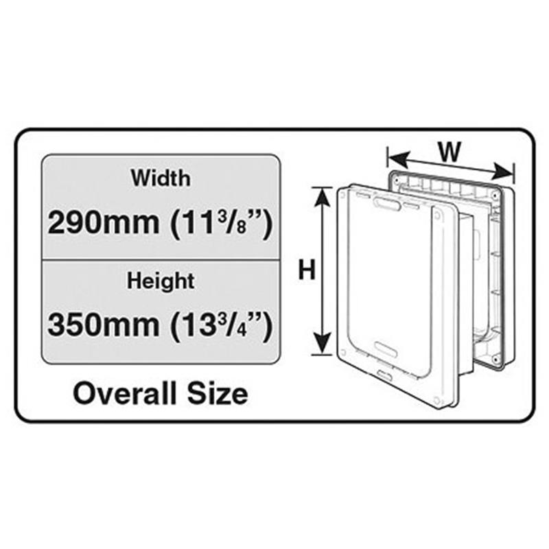 Dog Mate® 2-smerna vrata za psa, rjava 290x 350mm