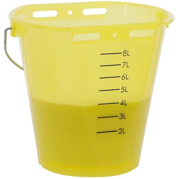 Tränkeeimer gelb transparent 8 ltr.