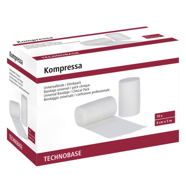 Universalbinde Kompressa - 8 cm / 5 m ( 10 Stk/Pck )