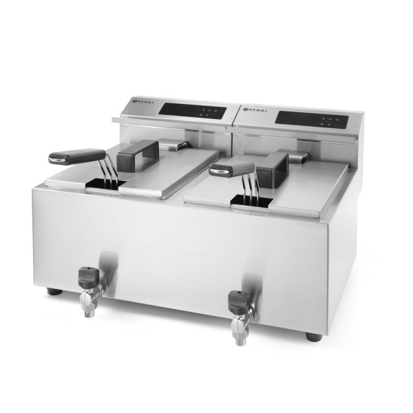 Friteza Mastercook digital 2 x 8L