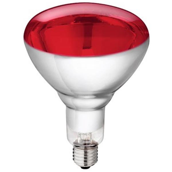 Hartglas-Infrarotlampe Philips 250 W - rot