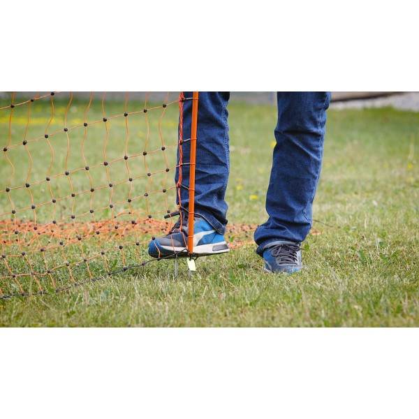 PoultryNet orange, elektrifizierbar, 50 m, 112 cm, Einzelspitze