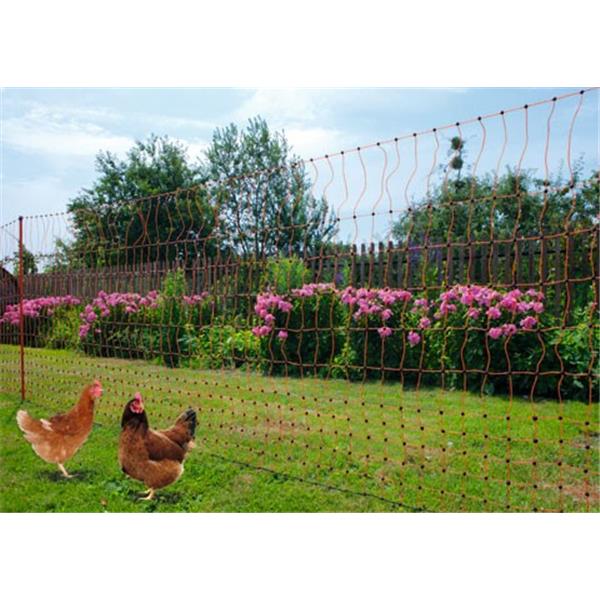 PoultryNet orange, elektrifizierbar, 50 m, 112 cm, Einzelspitze