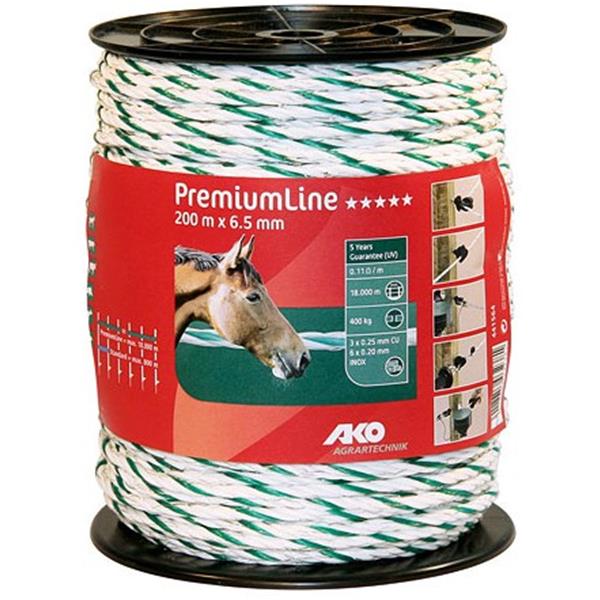 PremiumLine Weidezaunseil 6,5 mm - 200 m