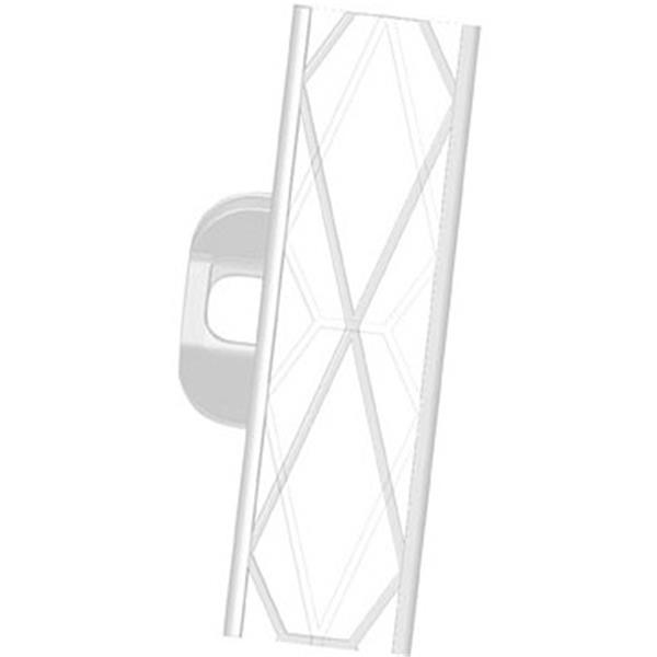 Plastični steber TITAN z dvojno stopničko beli - 110 cm - 5/1