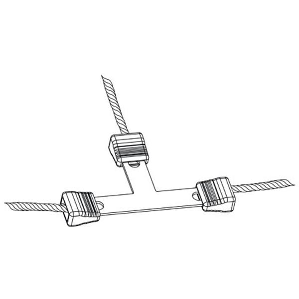 T-spojnik LITZCLIP, pocinkan