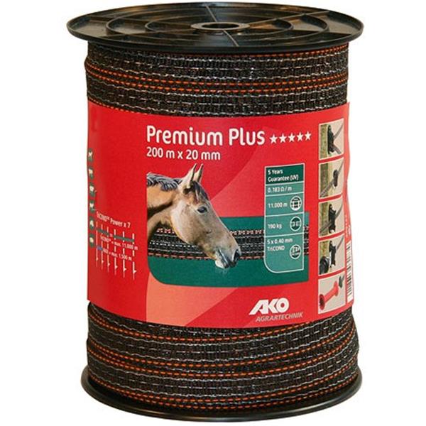 Premium Plus Weidezaunband 20 mm - 200 m