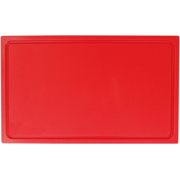 Deska za rezanje, plastična 32,5 x 26,5 cm, rdeča